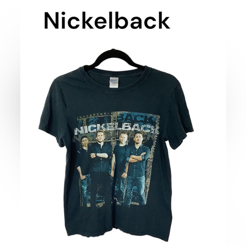 NICKBLACK 2015 tour rock N roll black band cotton short sleeves T-shirt S